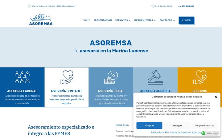 Screenshot von asoremsa.com