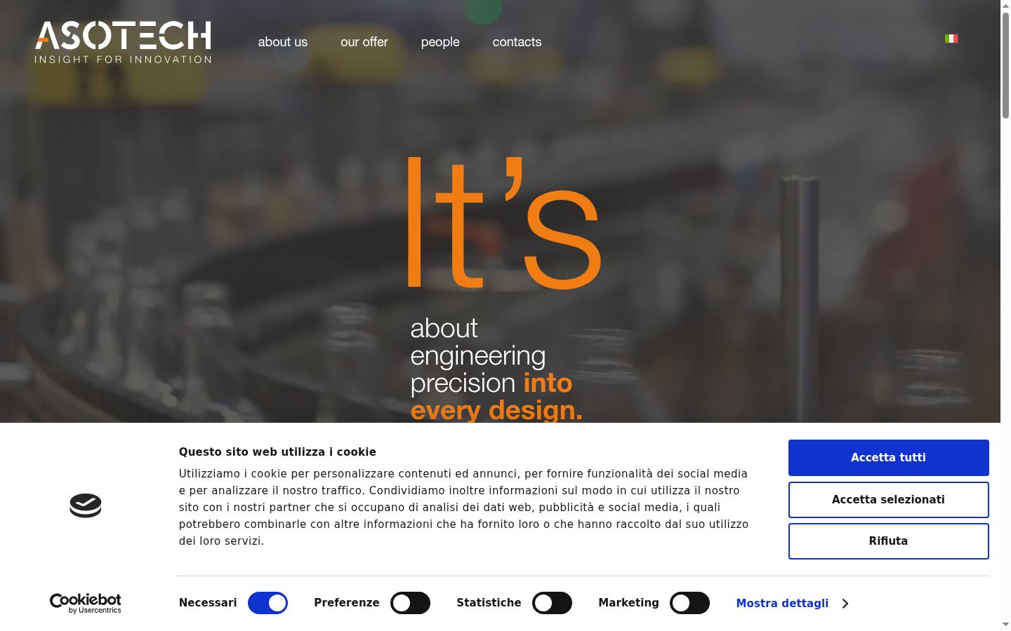 Captura de ecrã do banner de consentimento apresentado antes de qualquer interação