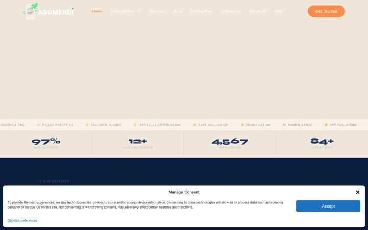 Screenshot of asoua.com
