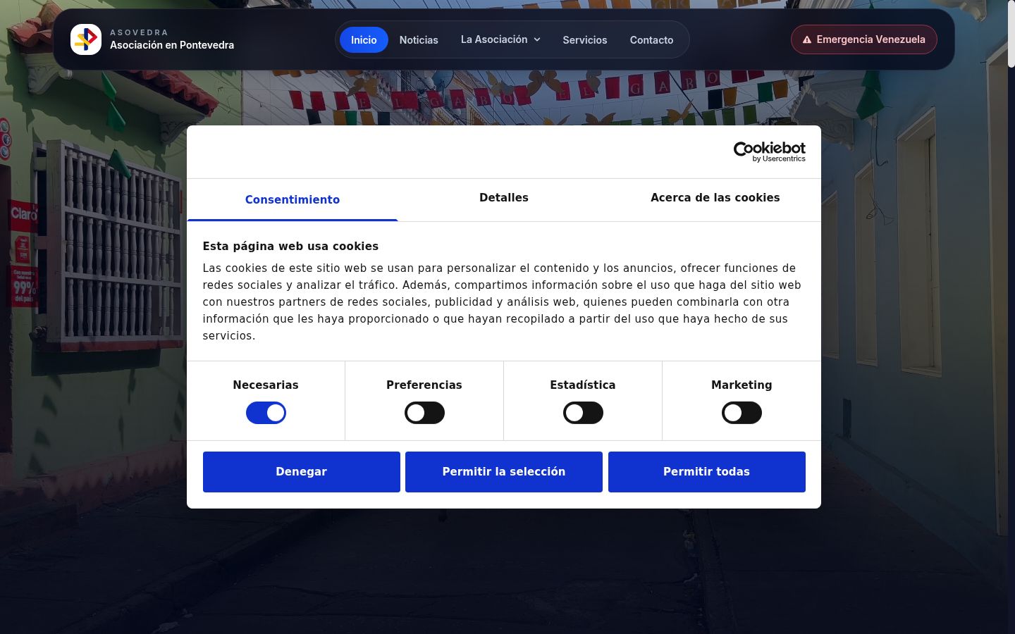 Zrzut ekranu banera zgody wyświetlanego przed jakąkolwiek interakcją