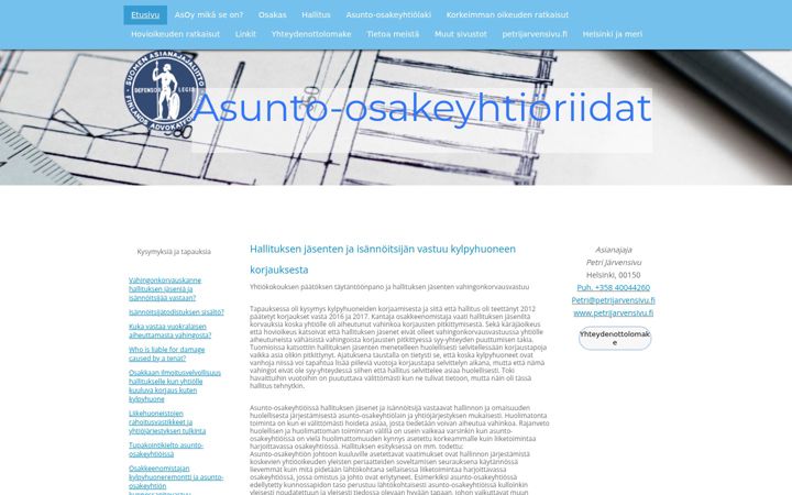 Screenshot of asoyriidat.fi