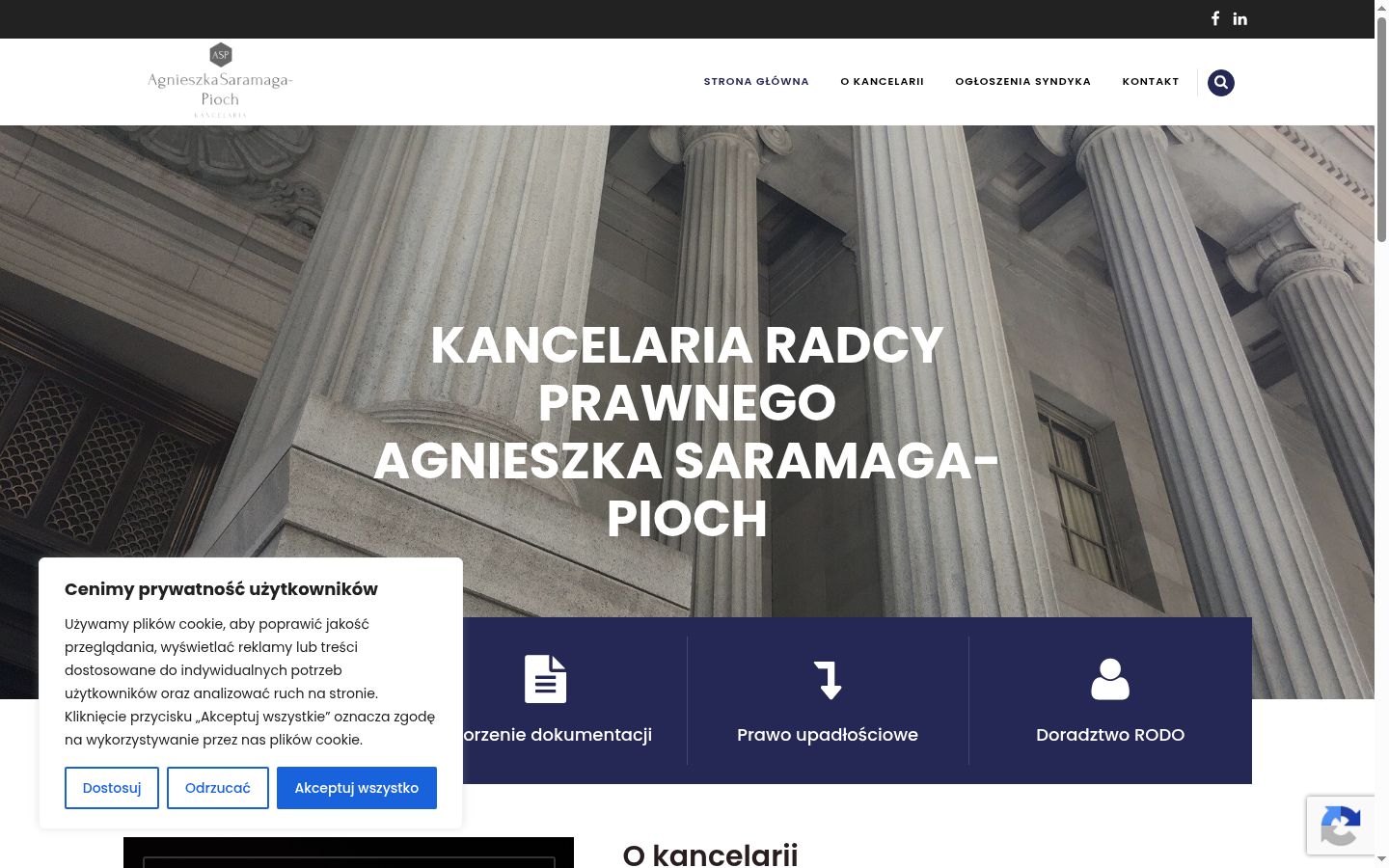 Snimka zaslona bannera za privolu prikazanog prije bilo kakve interakcije