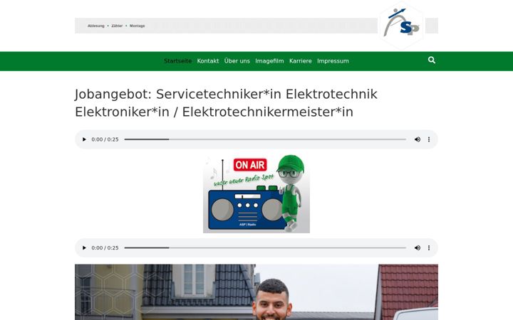 Screenshot of asp-metering.com