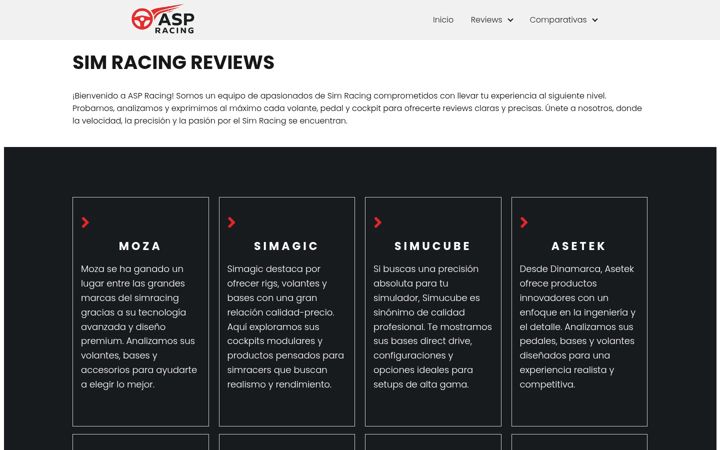 Screenshot of asp-racing.com