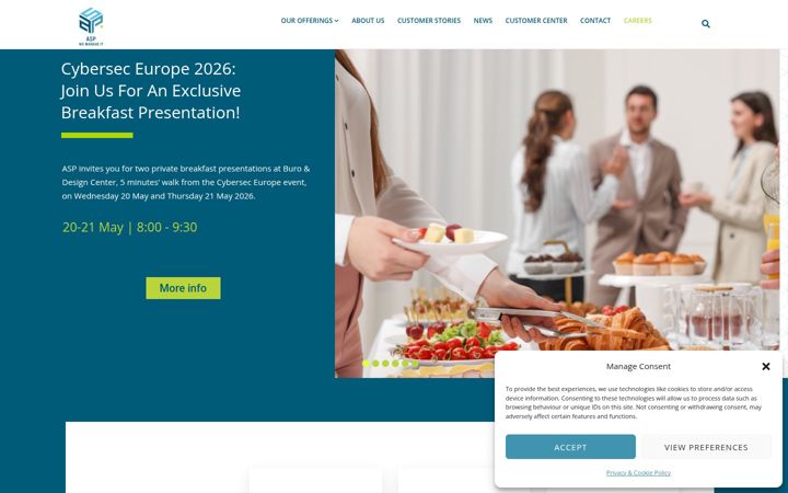 Screenshot of asp.be