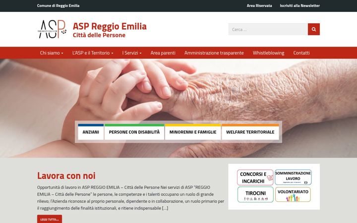 Screenshot of asp.re.it