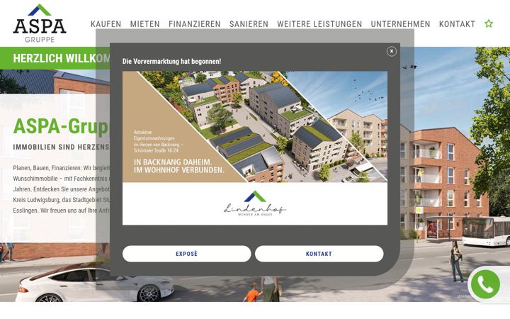 Screenshot of aspa-immobilien.de