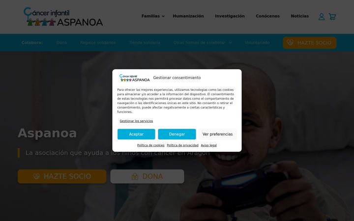 Screenshot of aspanoa.org