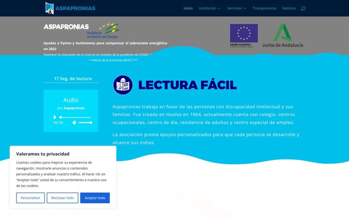 Screenshot of aspapronias.org