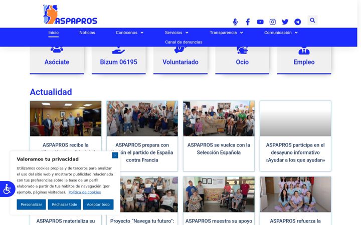 Screenshot of aspapros.org