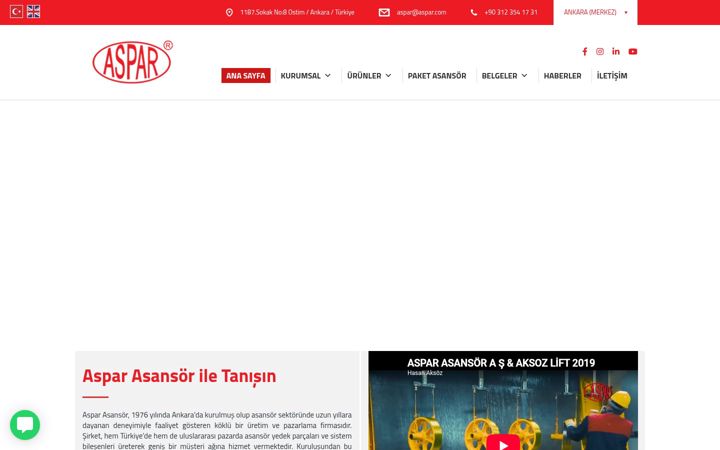 Captura de ecrã de aspar.com