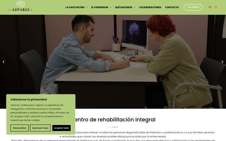Screenshot of aspargi.org