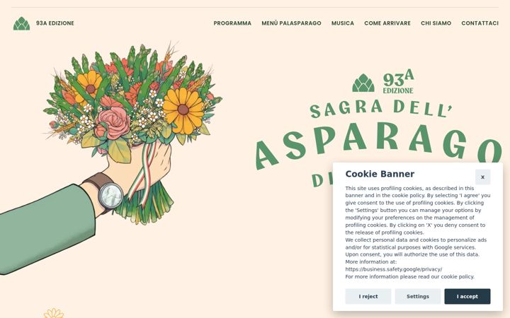 Screenshot von asparisagra.it