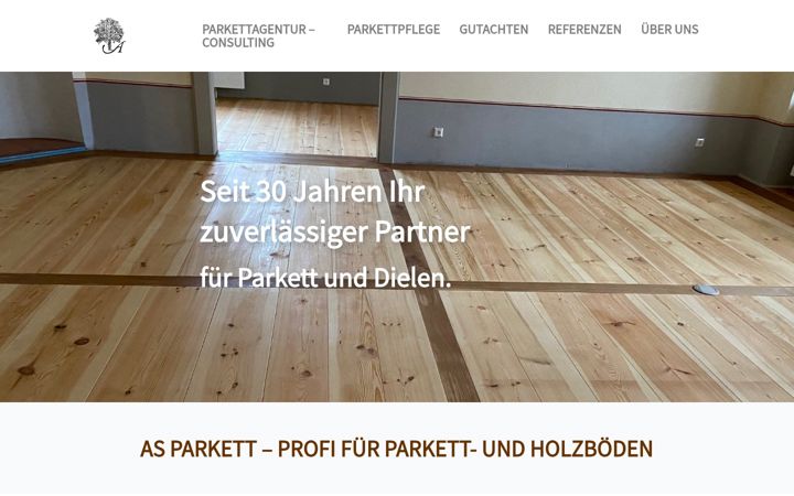 Screenshot von asparkett.de