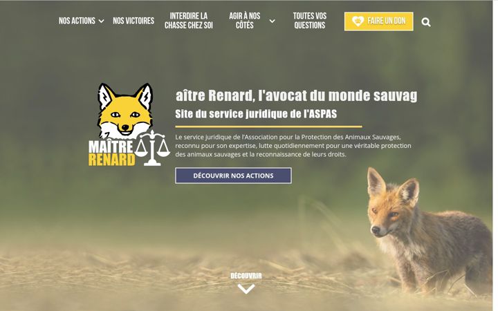 Screenshot of aspas-maitre-renard.org