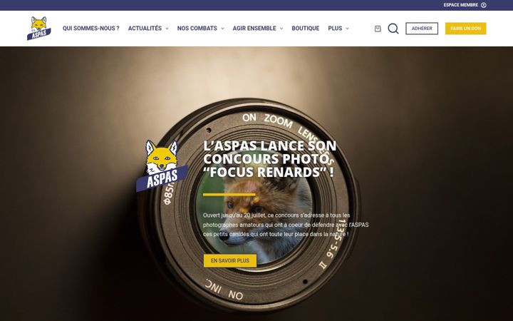Screenshot of aspas-nature.org