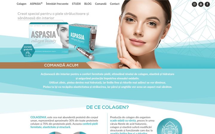 Screenshot of aspasiabeauty.ro