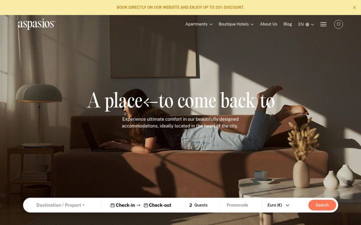 Screenshot of aspasios.com