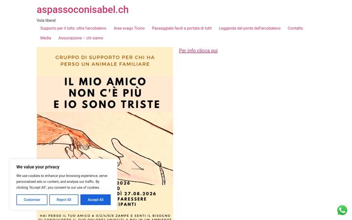Screenshot of aspassoconisabel.ch