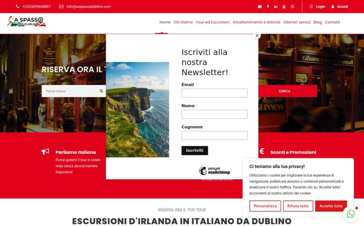 Captură de ecran a aspassoperdublino.com