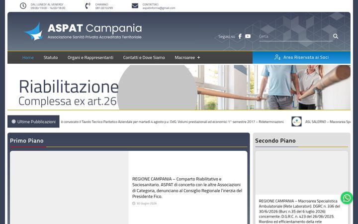 Screenshot of aspatcampania.it