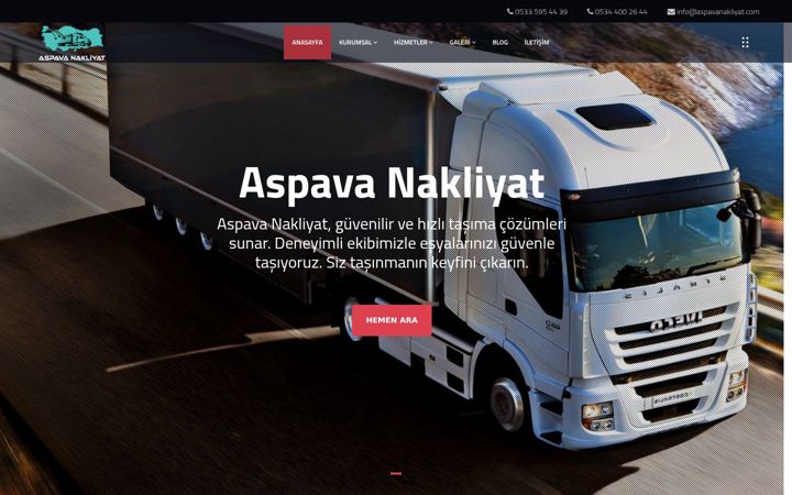 Screenshot of aspavanakliyat.com