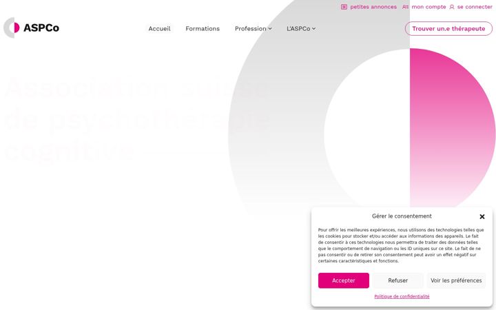 Screenshot of aspco.ch