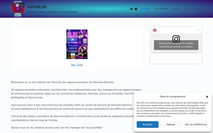Screenshot of aspe28.fr