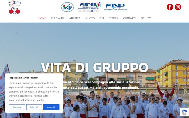 Screenshot of aspeapadova.it