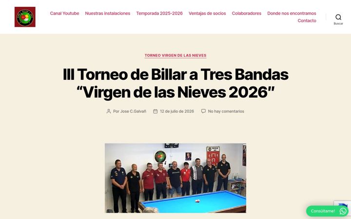 Screenshot of aspebillarclub.es