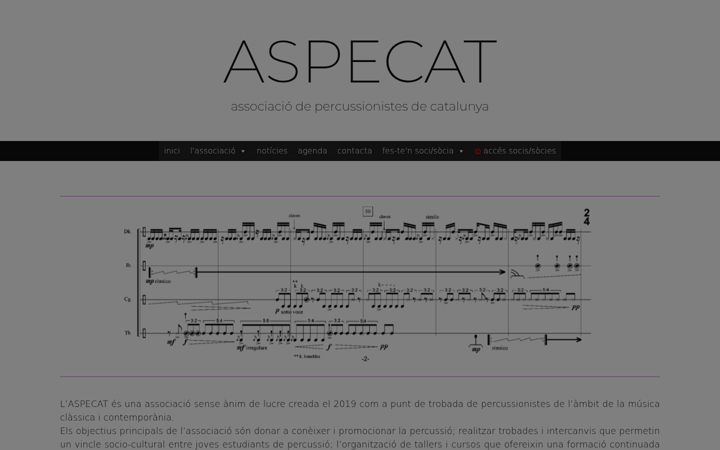 Screenshot of aspecat.com