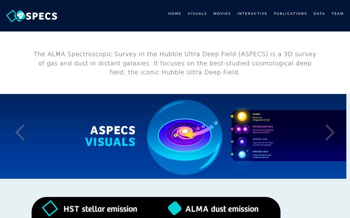 Screenshot of aspecs.info