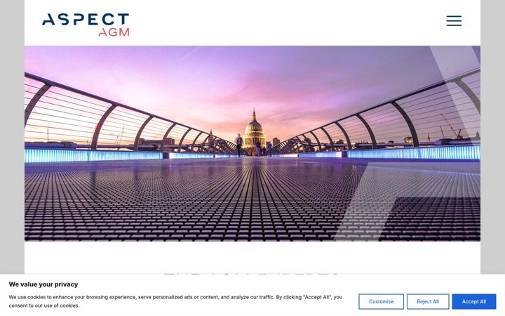 Screenshot of aspect-agm.com