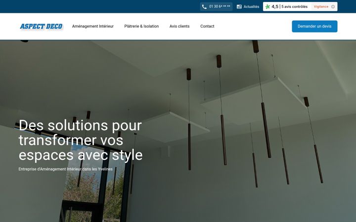 Captura de ecrã de aspect-deco.fr