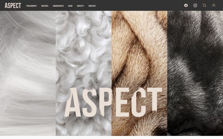 Screenshot of aspect-nutrition.com