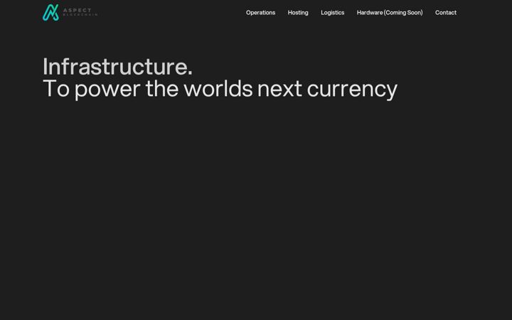 Screenshot of aspectblockchain.com