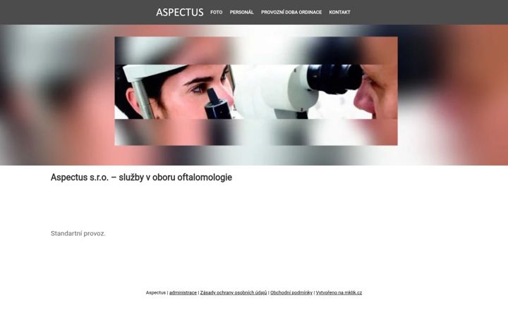 Screenshot of aspectus.cz