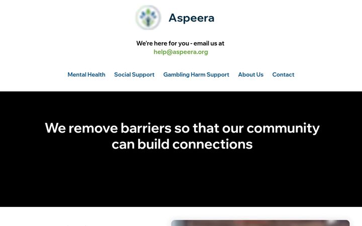 Screenshot van aspeera.org