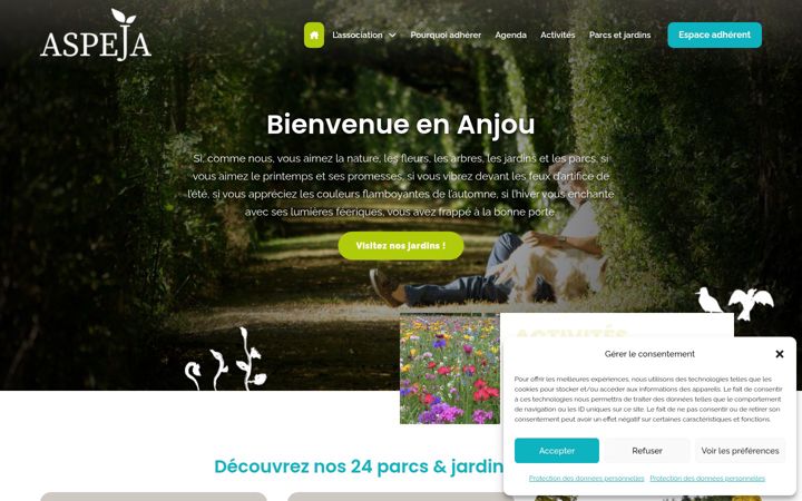 Screenshot of aspeja.fr