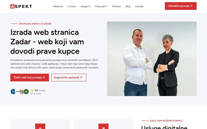Screenshot of aspekt.co