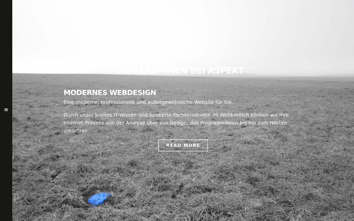 Screenshot van aspekt.de