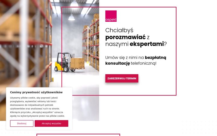 Screenshot of aspekt.info