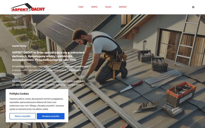 Screenshot of aspektdachy.pl
