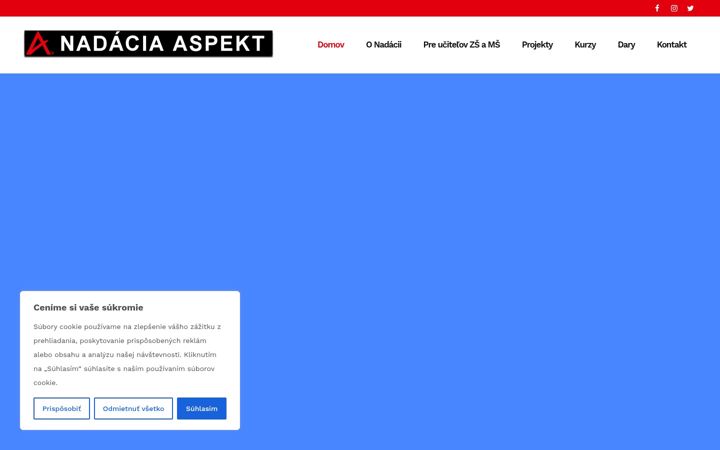 Screenshot of aspektnd.sk