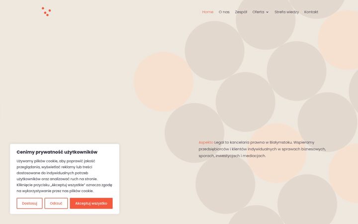 Screenshot van aspektolegal.pl
