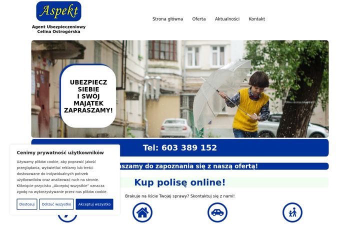 Screenshot van aspektubezpieczenia.pl
