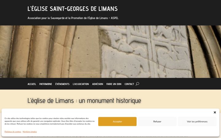 Screenshot of aspel04-eglise-limans.fr