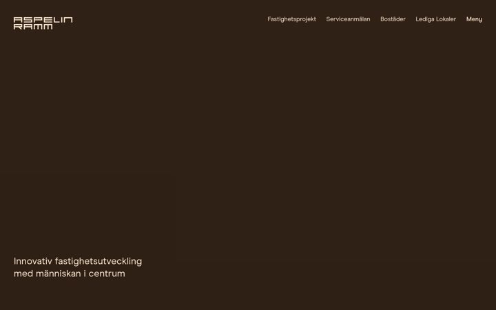 Screenshot of aspelinramm.se