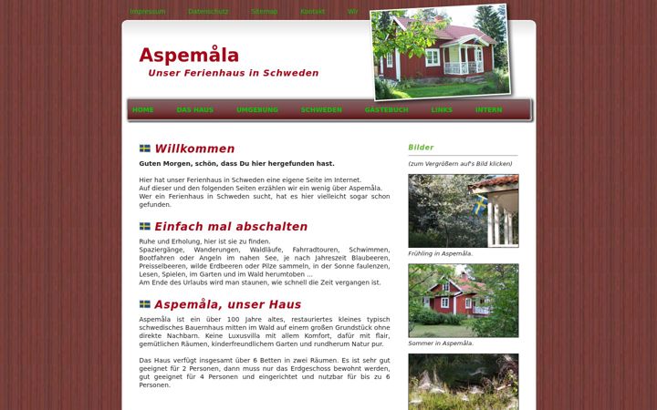 Screenshot of aspemala.de