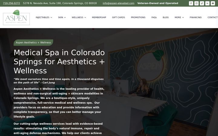 Skjermbilde av aspen-elevated.com